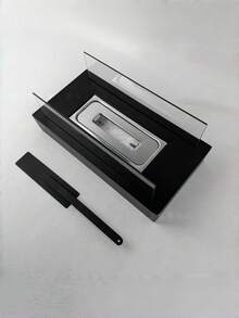 Table Fireplace With Two-Sided Glass 14" L Portable Tabletop Fire Pit Clean Burning Bio Ethanol Ventless Fireplace