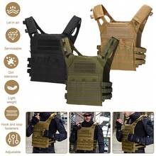 Multi-Functional Expandable Convenient Military Training/Team Training Tactical Vest, Lightweight Airsoft Vest, Breathable Paintball Vest (Black) (Khaki) - Màu Khaki - Xem 1