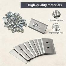 [LUBO AWD Replacement Blade Kit] 9/18/30pcs Stainless Steel Double Hole Blades Compatible With 5000/3000/1000 Models, Includes Matching Screws - Multicolor - View 10