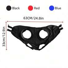 Wind-Resistant Horse Face Mask, Equestrian Supplies Speed Racing Blinkers With Mesh Veil, Breathable Eye Cover, Anti-Sand Eye Sleeve, Universal Horse Head Gear