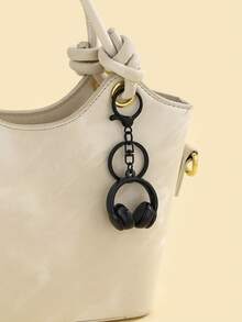 New Handmade DIY Realistic 3D Earphone Keychain, 1pc Cute Earphone Pendant Keychain, Creative Gift For Holidays, Suitable For Daily Use, Gift For Friends - Multicolor - View 10