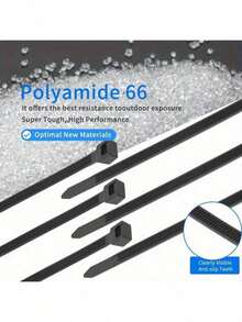 Black Industrial Self-Locking High Strength Nylon Cable Ties