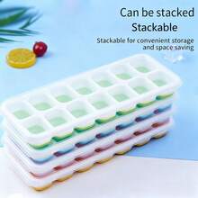 14-Cavity Silicone Ice Cube & Ice Pop Mold, DIY Homemade Fruit Ice Maker - Multicolor - View 3