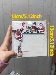 1/2 Bộ 5.12 inch Khung cửa Giáng sinh vui nhộn Trang trí bằng gỗ, Ông già Noel, Tuần lộc, Người tuyết, Cửa ra vào, Cửa sổ, Đồ trang trí Giáng sinh cho Đồ trang trí Giáng sinh trong nhà Trang trí nhà Trang trí Giáng sinh Trang trí phòng - Nhiều màu - Xem 10