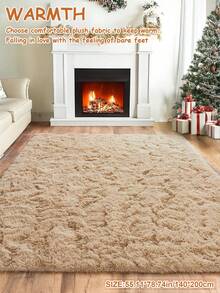 Thảm phòng khách/phòng ngủ dày và mềm, thảm lông dài màu lạc đà ấm áp, thảm trang trí dễ vệ sinh, phong cách Bắc Âu tối giản hiện đại, mềm mại, thân thiện với da, nhiều kích cỡ cho mùa xuân, hè, thu, đông, trang trí nhà cửa, giáng sinh, ngày lễ tình nhân, lựa chọn quà tặng mùa thu - Lạc đà - Xem 4