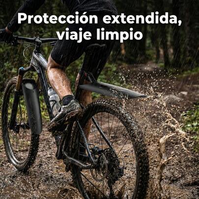 Guardabarros ampliado resistente instalación fácil protección bicicleta eléctrica montaña ciclistas 2pzs
