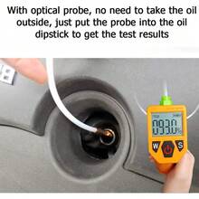 Yosoo Detector de Probador de Aceite de Motor con Pantalla LED Analizador de Gas de Prueba de Automóviles Detector De Aceite De Verificación Automotriz para Medición Precisa ABS Amarillo - 1 - Ver 3