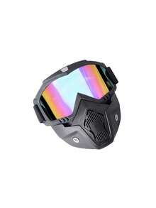 Motorcycle Riding Universal Windproof Face Mask - Detachable Top And Bottom, Double-Layer Thickened Strap, Versatile And Configurable
