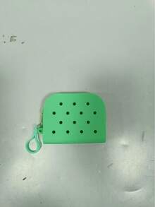 纯色软吊坠小硅胶钱包 硅胶穿孔袋 女士可手洗卡包 拉链封口 女士钱包 迷你钱包 钱包 小钱包 钱包钥匙扣零钱包 女士钱包 - 彩色 - 查看 14