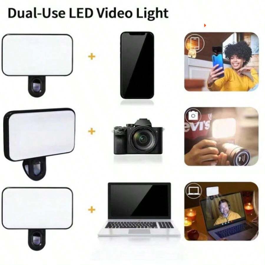 Multifunctional Computer Conference Lamp, Phone Photography Fill Light, Beauty Selfie Light, Phone Fill Light