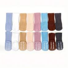 8 Pairs Baby/Toddler Non-Slip Dotted Floor Socks, Multi-Color, Suitable For All Seasons - Multicolor - View 2