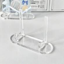 1/3/6件套 Baaji 展示架，单枚徽章收纳架，亚克力纪念币丝带透明外设铭牌架，透明塑料桌面支架，波西米亚风格，无需用电 - 無色 - 查看 9