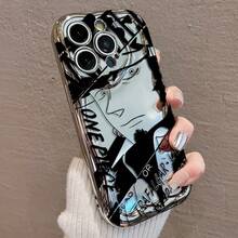 アニメワンピーストラファルガー・ローデザイン 電鋳防摔スマホケース for  17promax,16pro,15plus/14/13/12/11 衝撃吸収 保護カバー スクラッチ防止 スタイリッシュ コーティング 携帯電話アクセサリー ファン必携 高品質 - シルバー - チェックする 5
