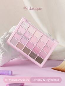 Dasique 20-Color Eyeshadow Palette, Highly Pigmented Long-Lasting Formula, Suitable For Graduation, Birthday Party, Easy To Apply And Blend, Vegan Formula, Rose Girl Charm Color, Christmas Gift For Her, Fashion Cosmetic Brand, Back To School, Bridal Wedding, Summer, Valentine's Day, Vacation - #04 Light Lavender - 查看 11