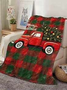 1 Piece Flannel Blanket - All-Season Soft Home Decor Blanket,, Washable Comfort Nap Blanket, Warm Companion Family And Friends Blanket B3ER - Multicolor - View 1