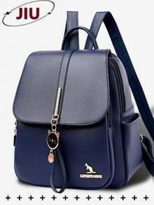 Anti-Theft PU Leather Backpack, Women's Wallet, Multifunctional Fashion Everyday Bag, Multi-Pocket Lightweight Travel Bag, Large Capacity Minimalist Backpack, Convenient Backpack, Suitable For Students, Nurses, Teachers, Business Professionals, Travel, Commuting, Shopping, Office, Dating, Hiking, Training, Work, Birthday Gift, Holiday Gift, Backpack - Multicolor - View 15