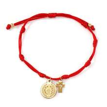 1pc Bohemian Style Copper Bead Bracelet, Cross Bracelet, Hollow Cross Bracelet, Golden Bead Bracelet, Adjustable Red Woven Bracelet, Lucky Bracelet, Stackable Bracelet, Couple Bracelet, Friend Gift, Birthday Gift, Sister Bracelet, Family Gift, Valentine's Day Gift, Christmas Gift, Christian Gift, Baptism Gift