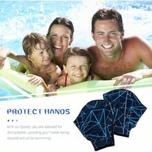 Guantes Natacin Palmeados Webbed Swim Gloves para Entrenamiento Acutico Proteccin Manos Antideslizantes Cmodos Azul Marino Talla - Colores surtidos - Ver 5
