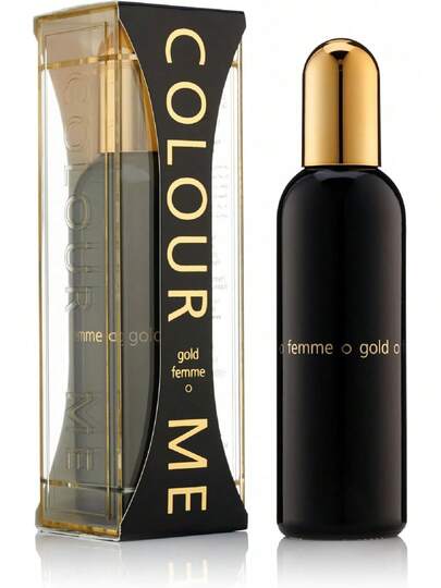 COLOUR ME Gold Femme Perfume For Women.100ml Eau De Parfum.Luxury Fragrance - Ladies Perfume, Long Lasting Womens Perfumes By Milton-Lloyd