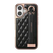 ONEGIF Faux Leather Phone Case With Microfiber Lining And Wrist Strap Stand, Compatible With IPhone 16 Pro Max, 15, 14, 13, 12 Waterproof Shockproof Anti-Fall Scratch Resistant - Black - View 8