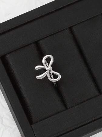 1pc Fashionable Bowknot Ring, Versatile And Popular