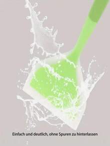 1/2pcs Silicone Tamagoyaki Pan Spatula, Non-Stick Omelette Pancake Egg Flip Spatula - Green - View 2