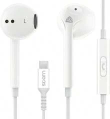 LUDOS Wired Earbuds In-Ear Headphones, 2 Years Warranty, Earphones With Microphone, Corded 3.5mm Jack Ear Buds,, Computer, Laptop,, School Students, Women, Small Ear - 白色 - 查看 2