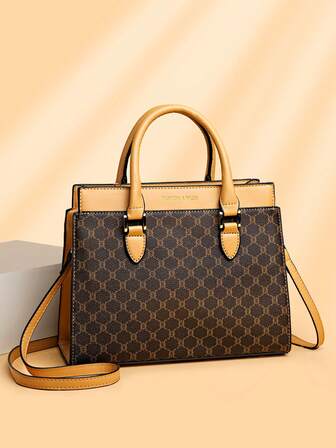 Fashionable High Capacity All-Over Print Tote Bag For Daily Commute