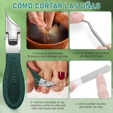 Cortaúñas Biselado con Forma de Pico de Águila, Cortaúñas Inclinado con Abertura de Mordaza Ancha y Antisalpicaduras para Personas Mayores - 1 - Ver 2