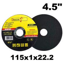 10片/50片 4.5英寸 115x1x22.2毫米 金属不锈钢抛光盘，超薄双网树脂砂轮 - 黃色 - 查看 1