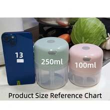 Electric Garlic Masher, Portable Mini Garlic Chopper, Garlic Blender, Household Electric Garlic Press, Wireless Garlic Mincer, Garlic Slicer, Portable & Compact Design, Easy To Use Kitchen Tool