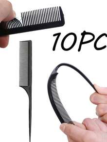用于头发分缝和造型的尖尾梳 – 细齿梳，适用于分区、倒梳和精准美发，耐热沙龙造型工具，适合日常使用，造型师和批发订单