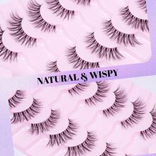 ELAE Wispy Lashes Natural Look Fake Eyelashes Natural Lashes False Eyelashes Wispy Fake Lashes Natural Eyelashes Clear Band Lashes - Cat Eye Lashes - View 5