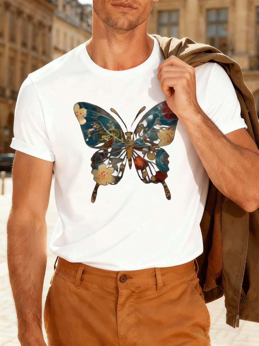 T-shirts pour hommes - Blanc - Voir 1