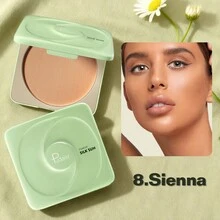 Pudaier Polvo fijador de control de grasa - Ligero y luminoso, maquillaje de larga duración, resistente al agua y al sudor, cobertura perfecta, tono de piel uniforme, mantiene el maquillaje fresco todo el día - #08 - View 10