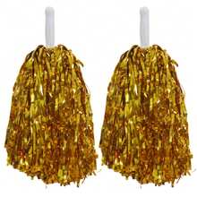 亮色啦啦队绒球，蓬松可重复使用，适用于比赛、运动队、舞蹈派对、篮球等场合。