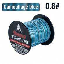 300M 4 Strands Braided Multifilament Fishing Line Camo Blue/ Camo Green Durable Long Casting Bass Carp Freshwater Saltwater 0.8#-8.0# PE Line. - Multicolor - View 16