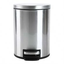 Better Homes Gardens Bathroom Trash Can, 1.3 Gallon Small Stainless Steel Step Garbage Bucket Bin With Soft Close Lid, Silver - Bạc - Xem 2