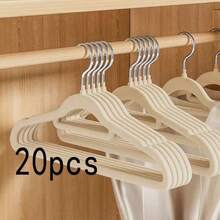 50/30/20/10 st. halkfria galgar i sammet | Sömlösa platsbesparande garderobsgalgar, sammetsgalgar för vuxna med 360° roterande krok - Platsbesparande galgar för sovrum, galgar, klädhängare, halkfria galgar, galgar för vuxna, sammetsgalgar - Multifärgad - Visa 12