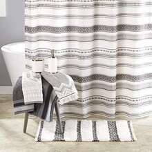 SKL Home by Saturday Knight Ltd. Geo Toalla de baño, 27 x 50 Pulgadas, Pizarra(Alfombra de baño) - Multicolor - Ver 4