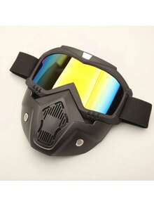 Motorcycle Riding Universal Windproof Face Mask - Detachable Top And Bottom, Double-Layer Thickened Strap, Versatile And Configurable