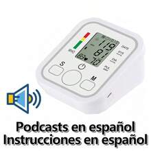 Monitor de toma de presión arterial de brazo recargable usb - Blanco - Ver 2