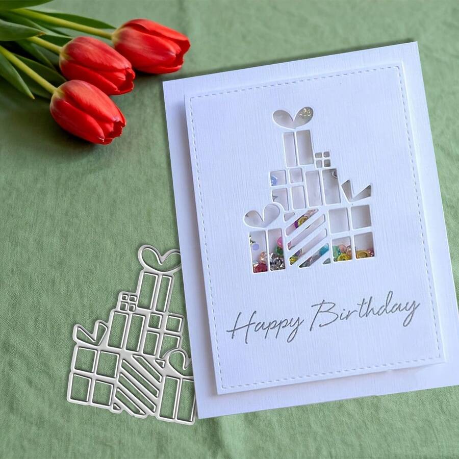 一套金属切割模具，DIY剪贴簿压花模具，卡片制作模板，适用于相册装饰，剪贴簿用品