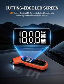 AstroAI Medidor de Presión Llantas 300PSI Neumáticos Moto Bicicleta Coche (color naranja) - 1 - Ver 5