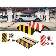 4/1件装强力自粘车库护角条——无需钻孔。泡沫缓冲条带反光警示胶带。适用于保护轿车、卡车、停车场墙壁以及保险杠。无需钻孔，安装简便。