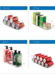 1pc/ Fridge Beverage Storage Box Drawer Type Organizer Rack, Multifunctional - Multicolor - View 5