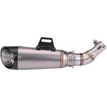 Tubo de escape del silenciador, deslizador de acero inoxidable de la motocicleta de escape Conector adaptador de tuber¨ªa de enlace medio para R25 R3 2013 2016 Plata - 1 - Ver 5