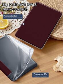 红色印花图案平板电脑保护套，兼容 iPad 10.2 英寸（2021/2020 款）、iPad 第 9/8 代、iPad 第 10 代、Galaxy Tab A8 10.5 英寸（2022 款），带笔槽，支持睡眠/唤醒功能，是送给家人和朋友的最佳圣诞礼物。 - 彩色 - 查看 9