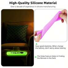 1pc Glow-In-The-Dark Silicone Remote Case For 2023 Fire TV Stick 4K Max 2nd/Fir TV Omni Series/FireTV 4-Series Remote,/Insignia Fire TV 6.2Inch Remote Cover With Lanyard - Multicolor - View 6