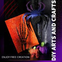 80克/2.85盎司全息超细闪粉，1/128英寸树脂亮片，适用于水杯、树脂工艺品、史莱姆、美甲、节日装饰、圣诞饰品等。 - 玫紅色 - 查看 9